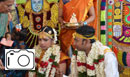 Un matrimonio con rito Indù in un tempio
