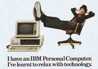 Pubblicità del PC 5150 del 1981